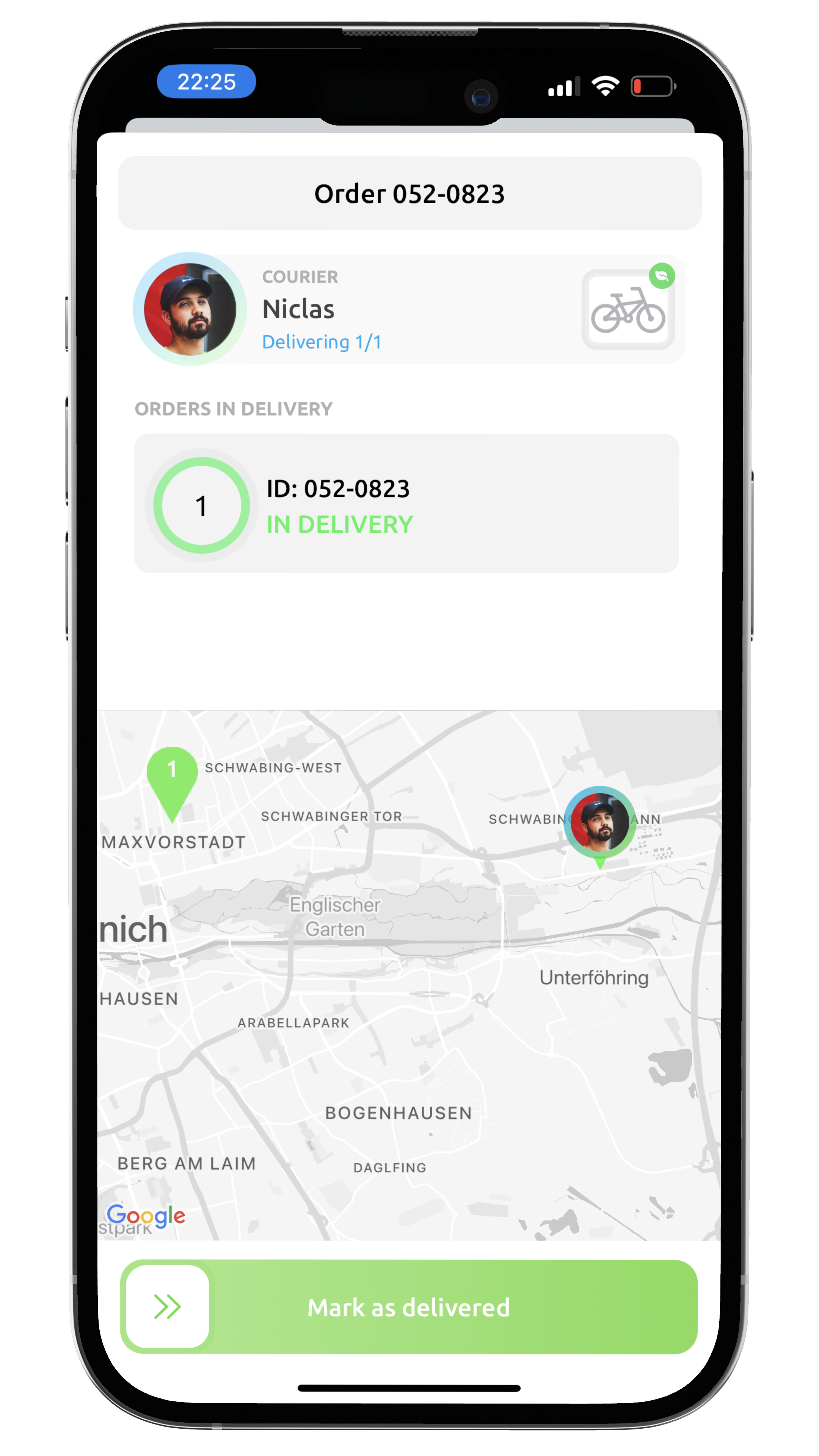 Fahrer im Blick. Live-Tracking